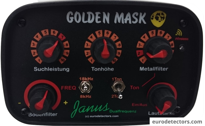 Golden Mask Janus Dualfrequenz Metalldetektor