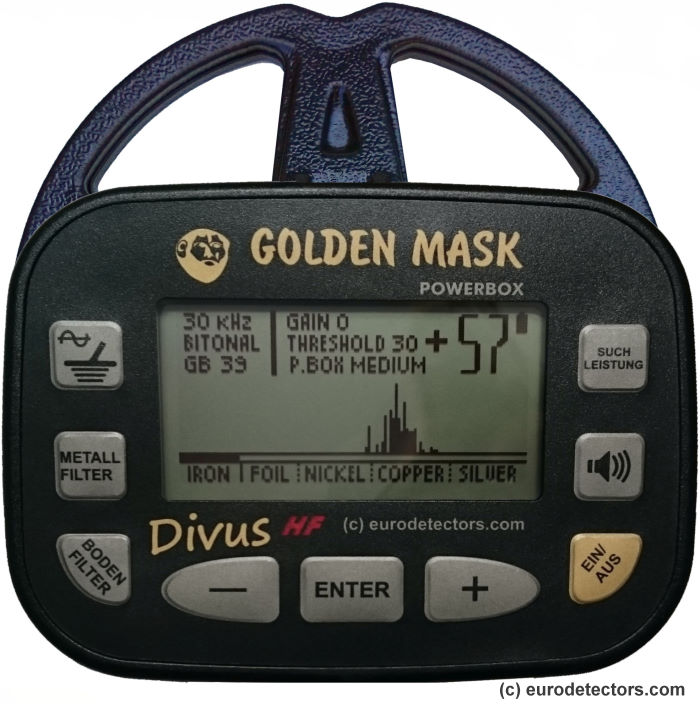 Golden Mask Divus HF (15 + 30 kHz) Metalldetektor